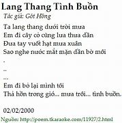 Lời Bài Ngày Lang Thang